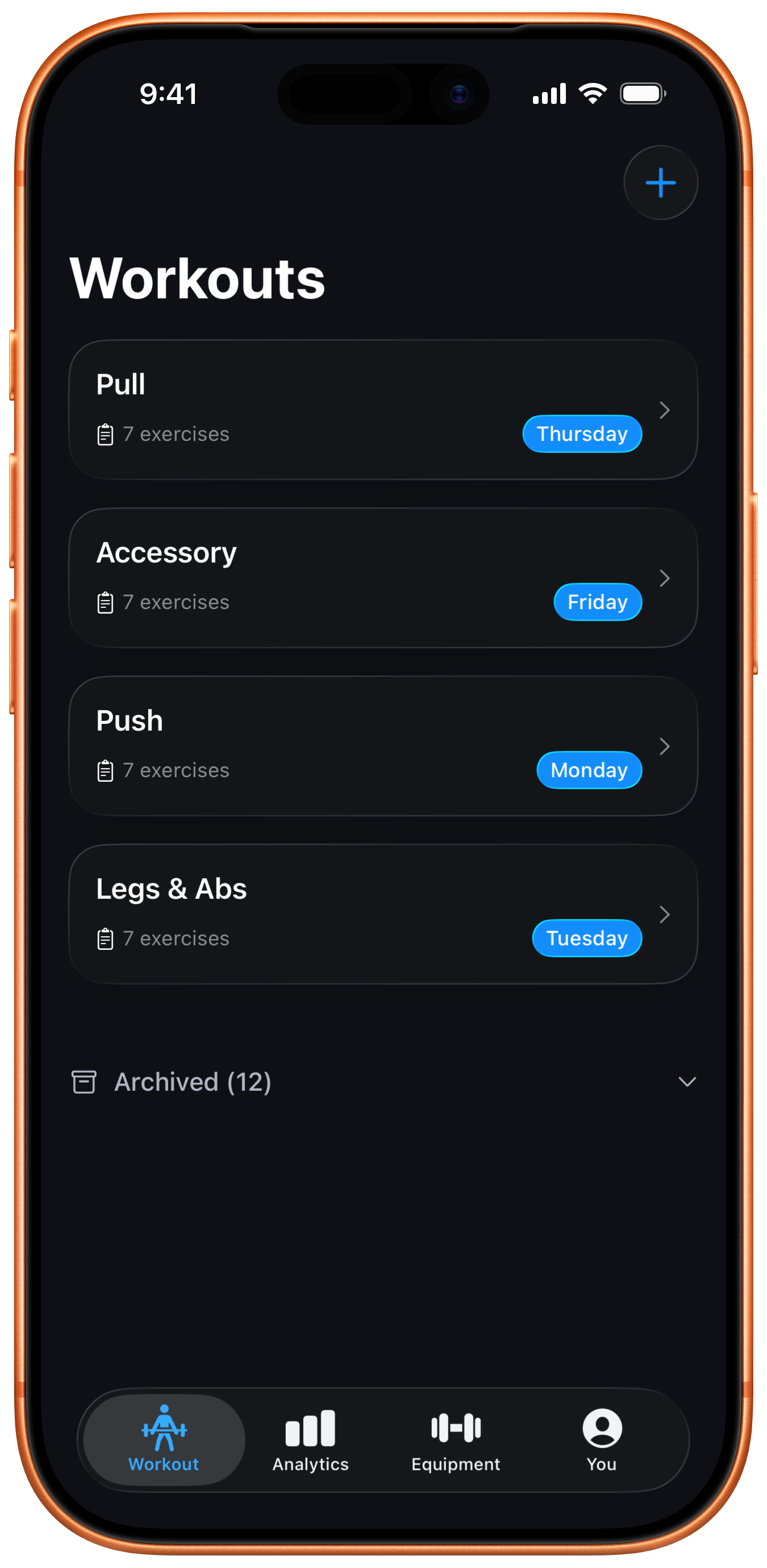 RepXP App - Workouts